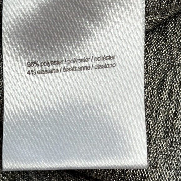 H Halston | Gray Tunic Knit Shoulder Pad Top - Picture 10 of 11